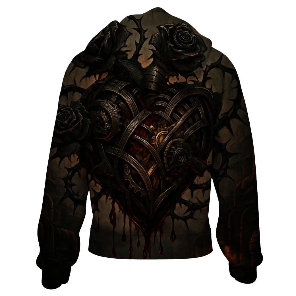 Infernal Rose Engine zip-up hoodies