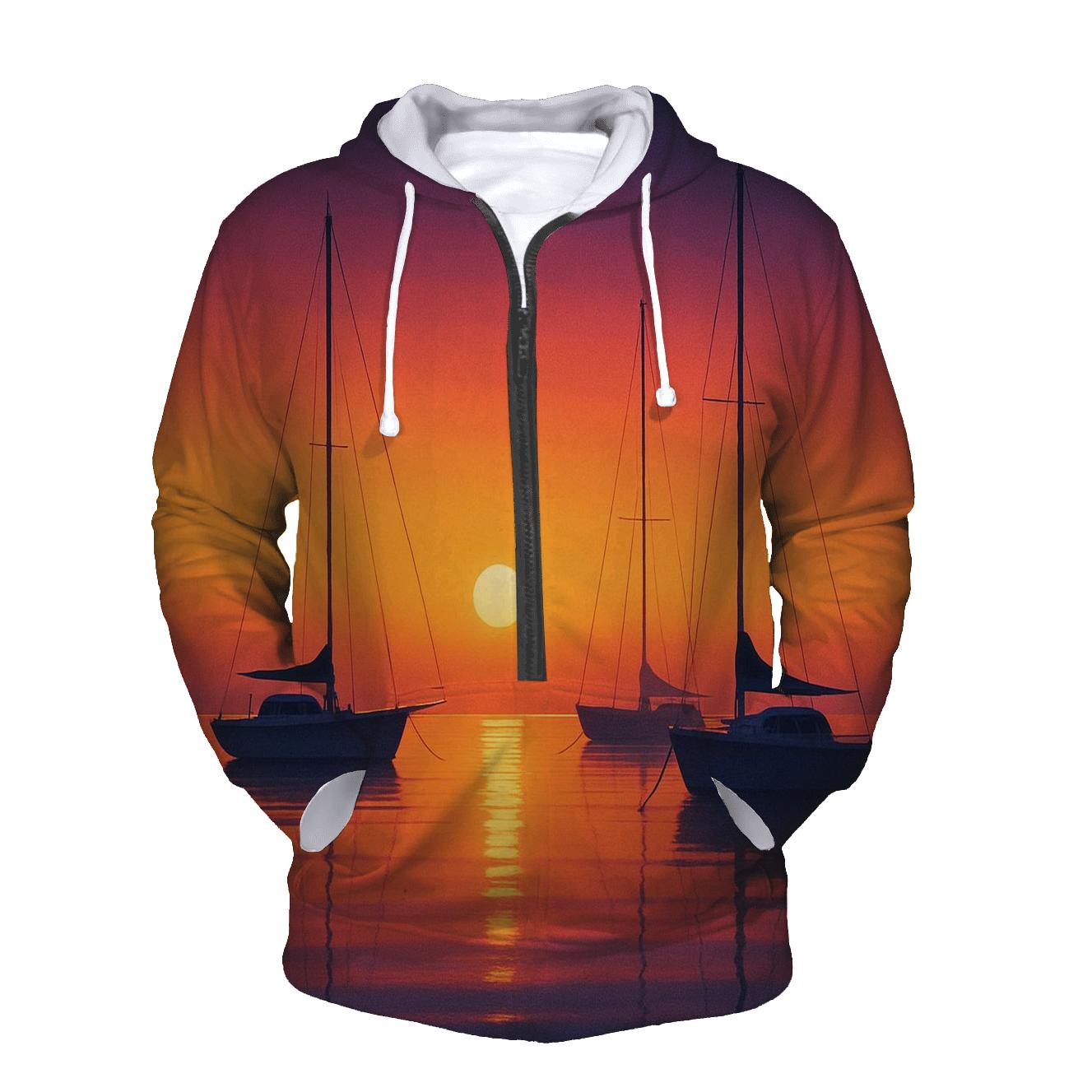 Silent Harbor Emberglass zip-up hoodies
