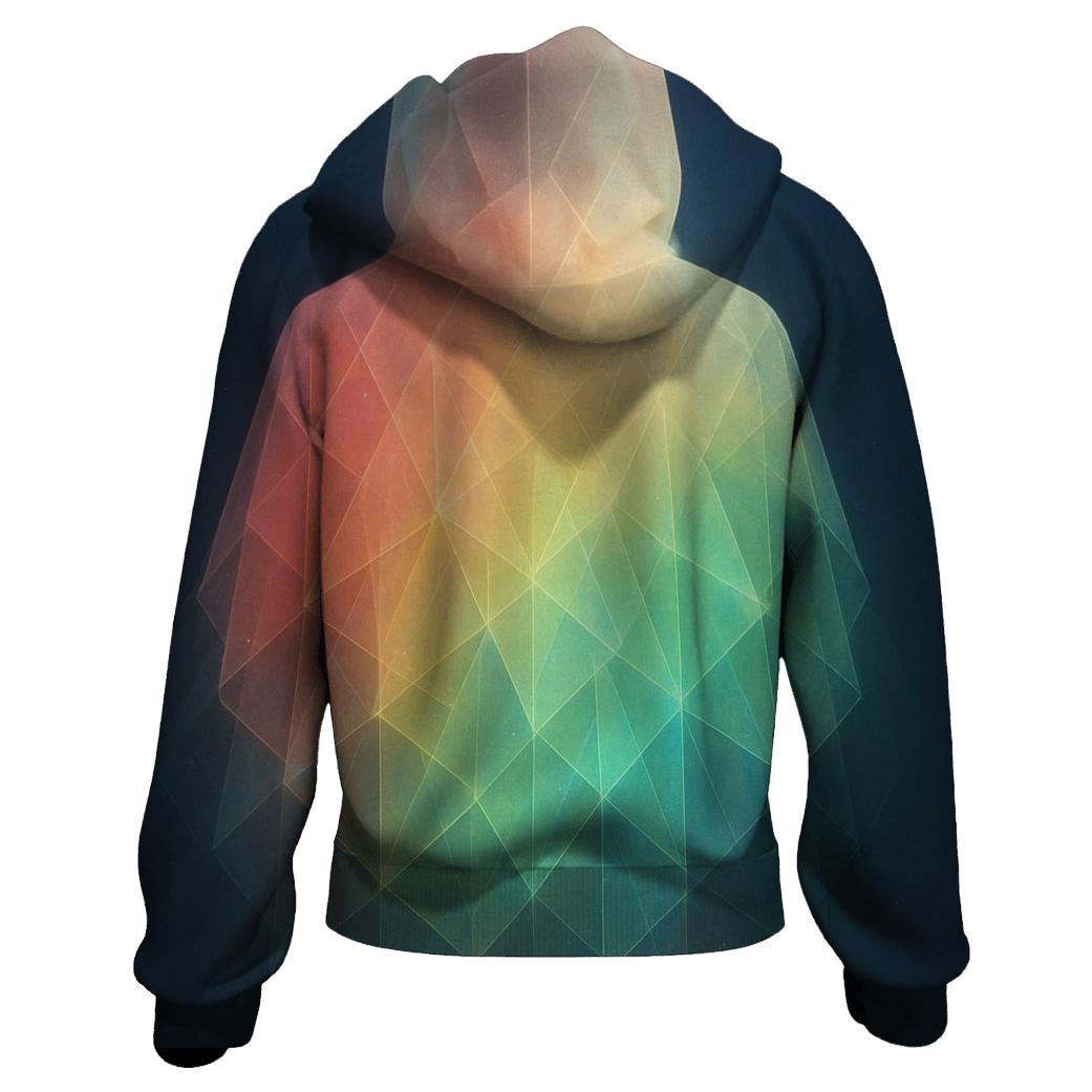 Celestial Prism Gradient Veil lightweight hoodies
