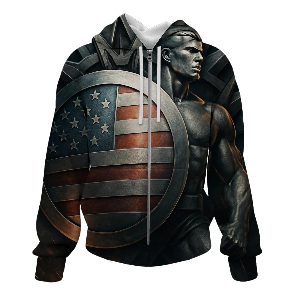 Steel Atlas Of The American Flag hoodie trends