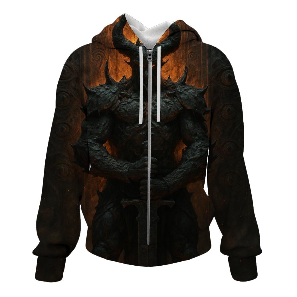 Warden Of The Obsidian Gate embroidered hoodies