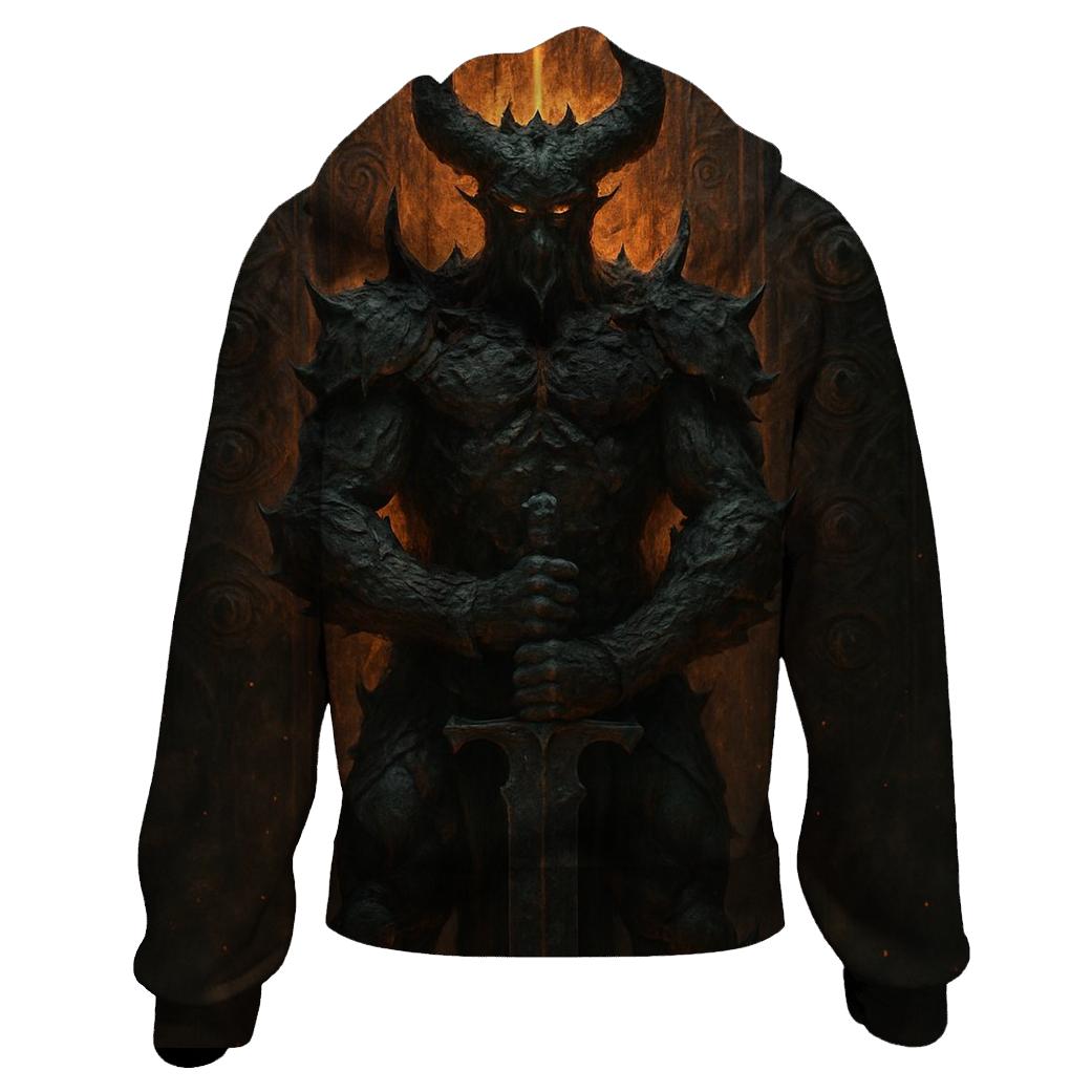 Warden Of The Obsidian Gate embroidered hoodies