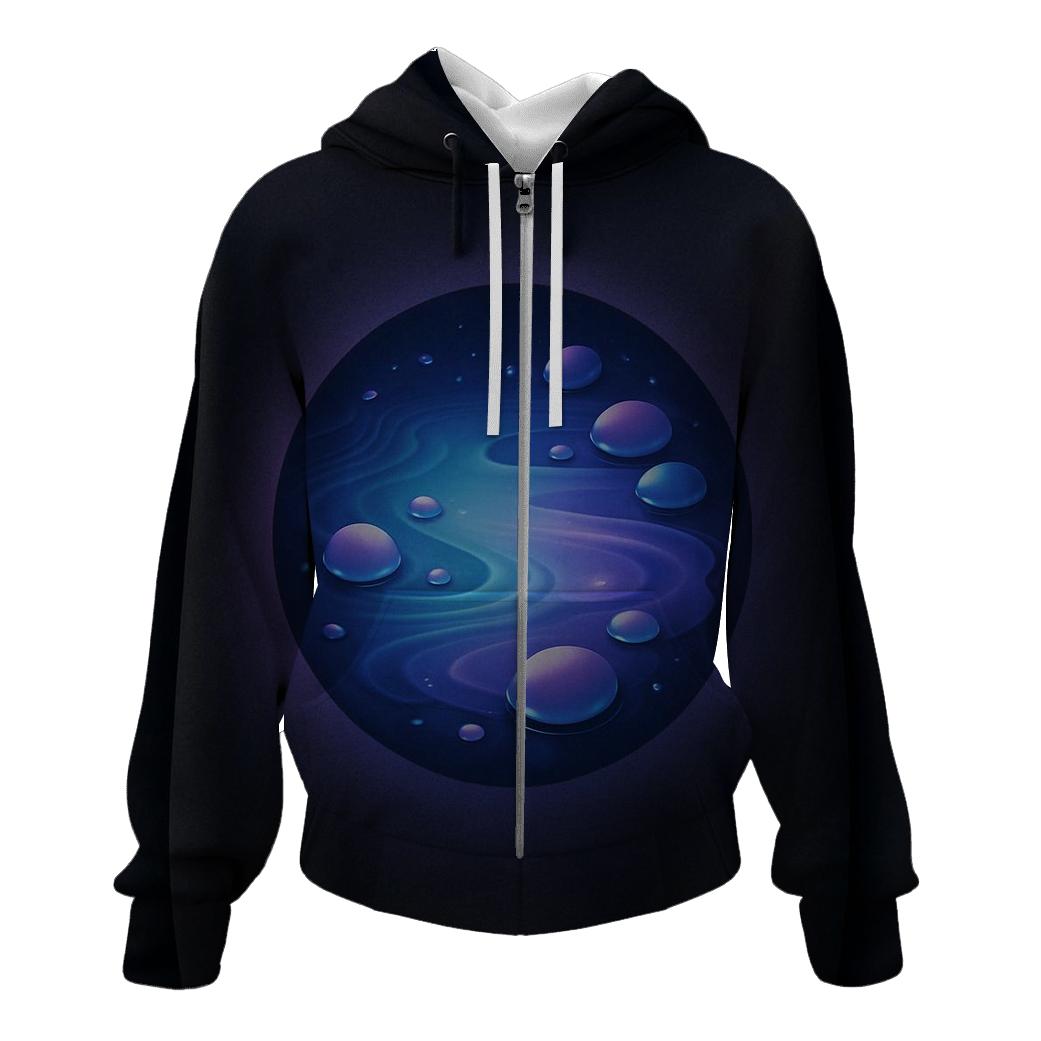 Galactic Tide Pool Gradient premium hoodies