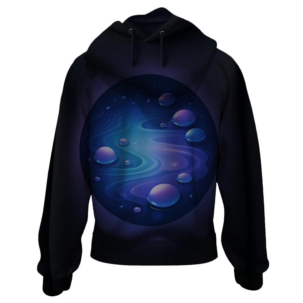 Galactic Tide Pool Gradient premium hoodies