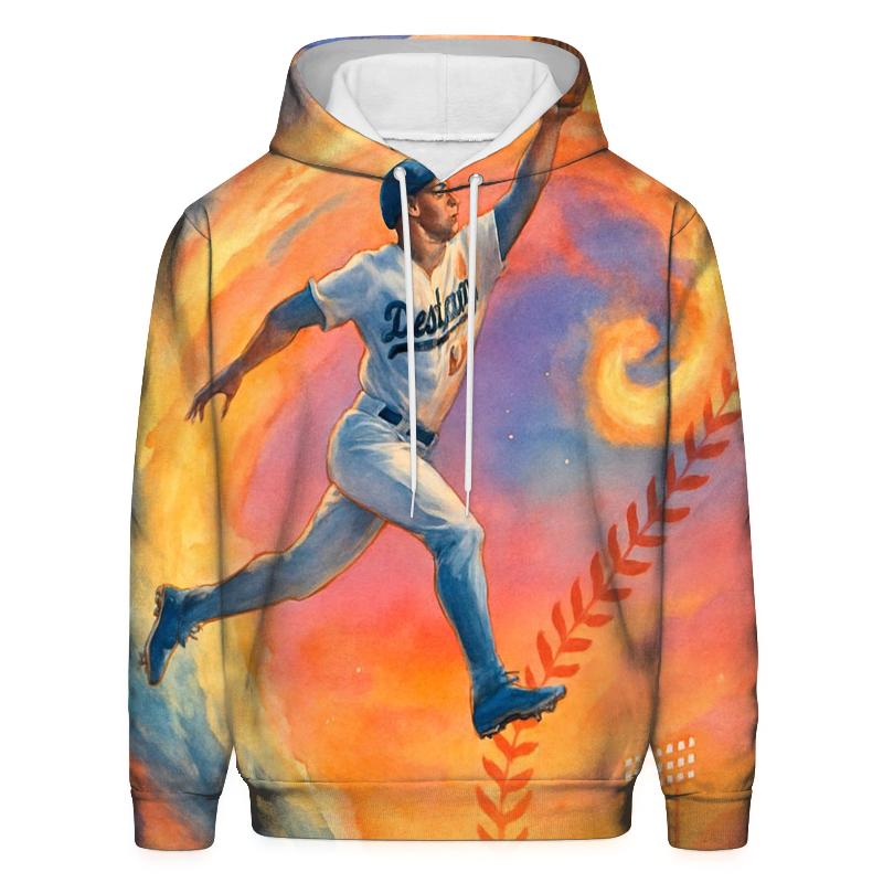 Sunset Surfing Outfielder lightweight hoodies