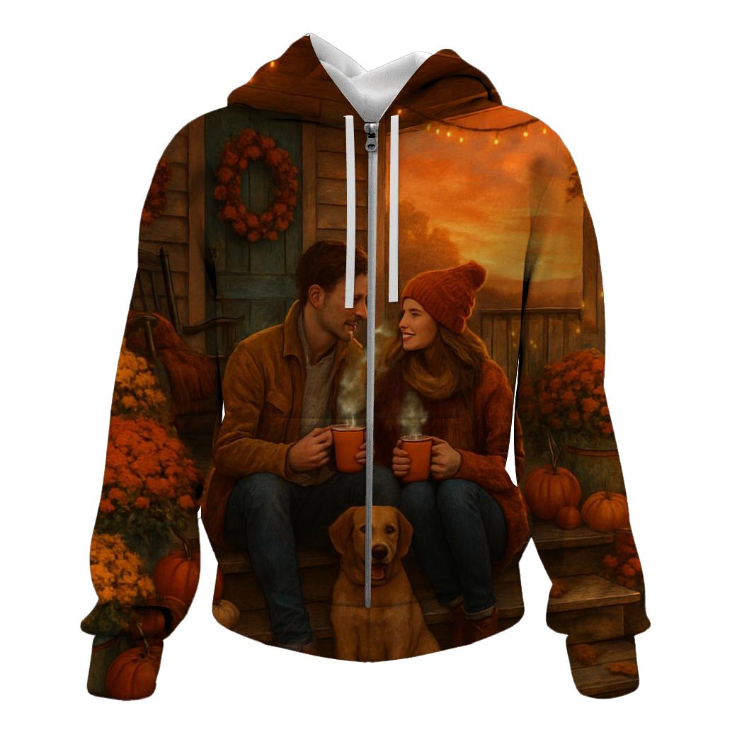 Pumpkin Spice Porch Gathering graphic hoodies