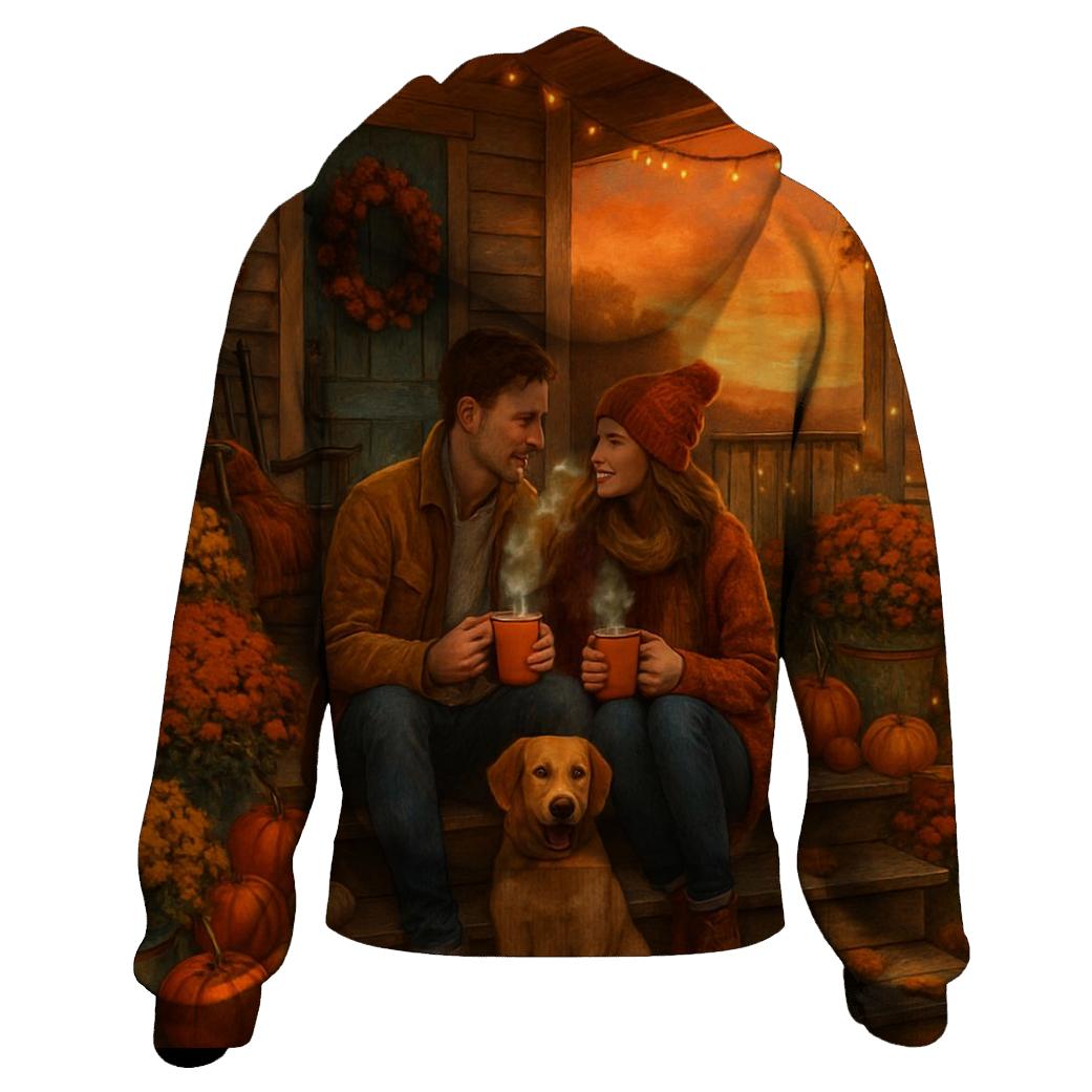 Pumpkin Spice Porch Gathering graphic hoodies