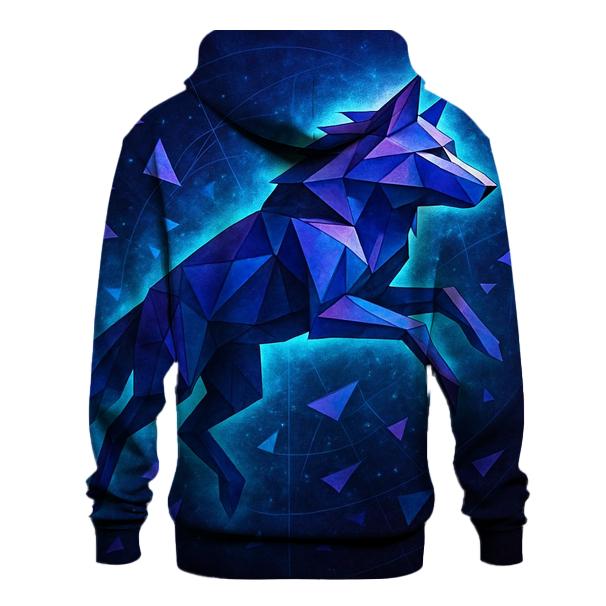 Astral Origami Wolf zip-up hoodies