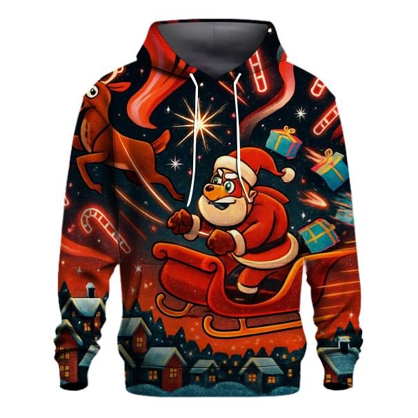 Galactic Reindeer Sleigh Parade hoodie trends