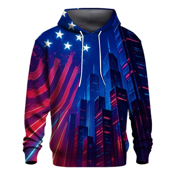 Neon Republic Skyline Flag embroidered hoodies