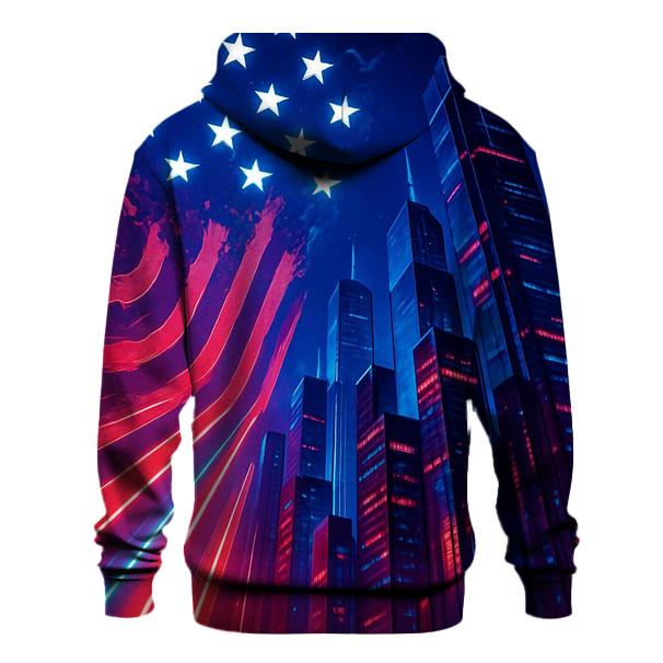 Neon Republic Skyline Flag embroidered hoodies