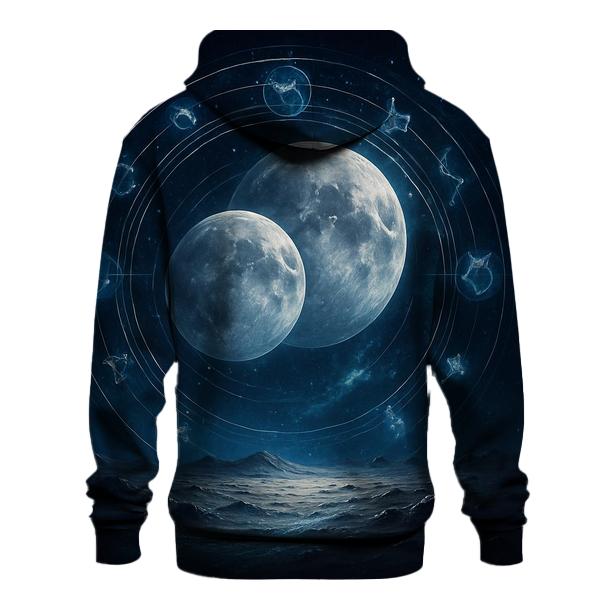 Chrono Rings Of The Twin Moons designer hoodies