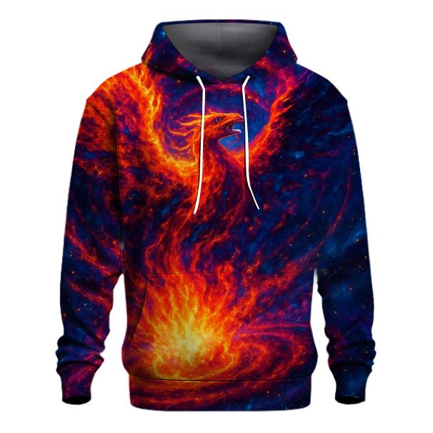 Phoenix Nebula Rebirth Surge graphic hoodies