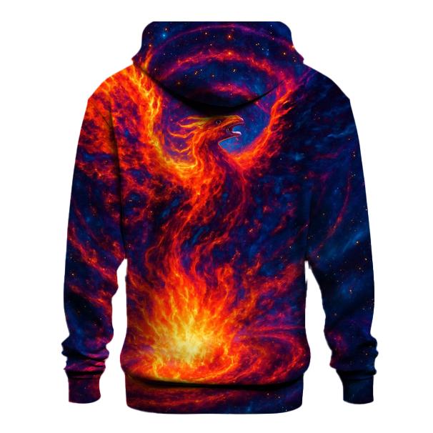 Phoenix Nebula Rebirth Surge graphic hoodies