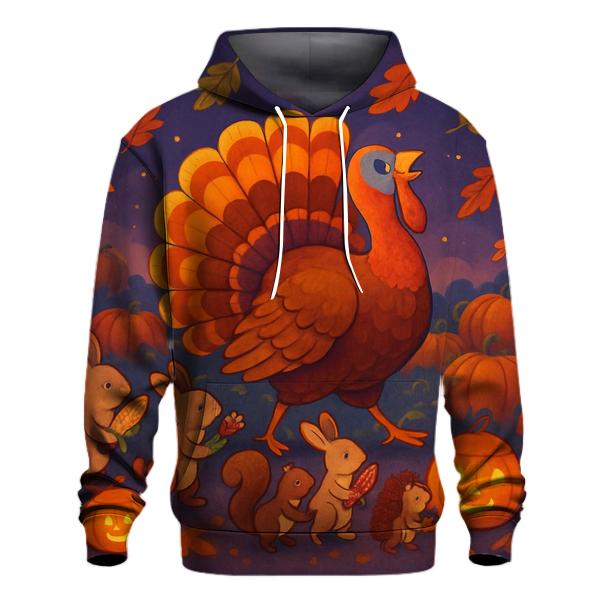 Turkey Parade In The Pumpkin Patch hoodie styles