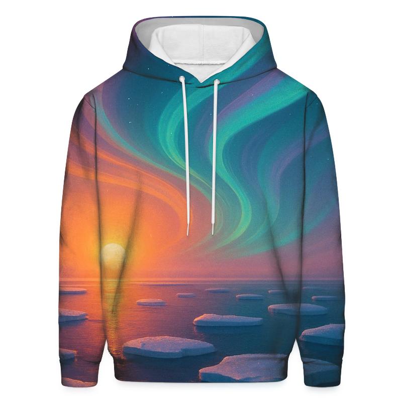 Aurora Sunset Drift hoodie designs