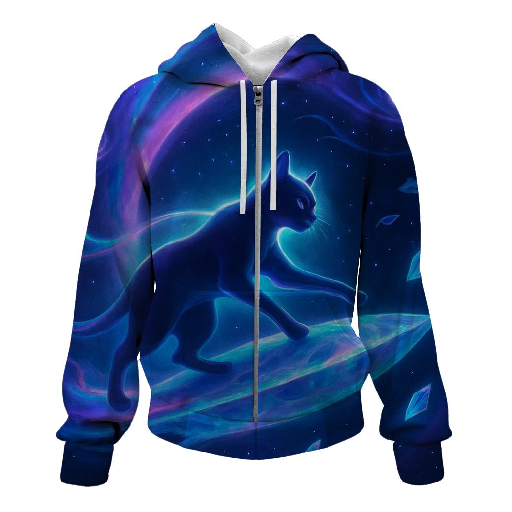 Nebula Voyager Cat premium hoodies