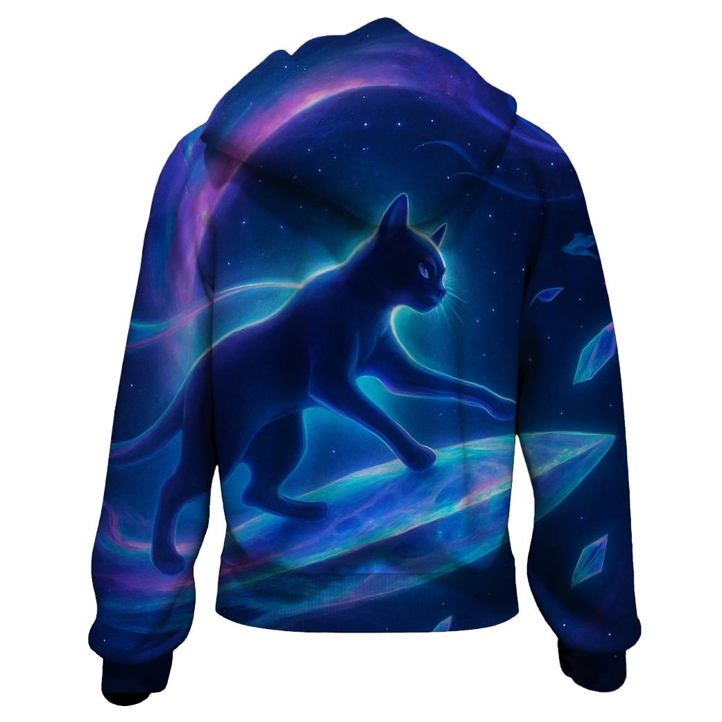 Nebula Voyager Cat premium hoodies