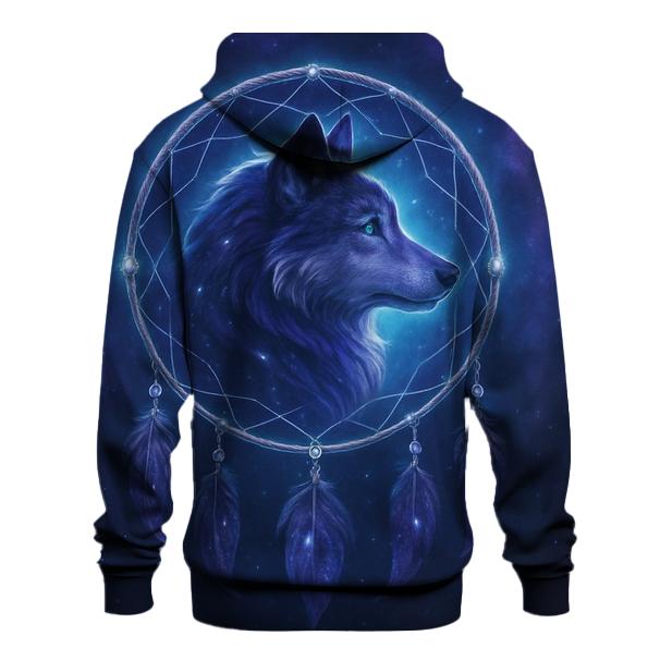 Celestial Dreamcatcher Wolf hoodie trends