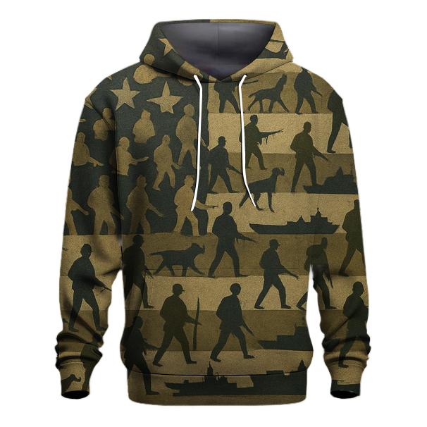 Camouflage Of The Republic premium hoodies