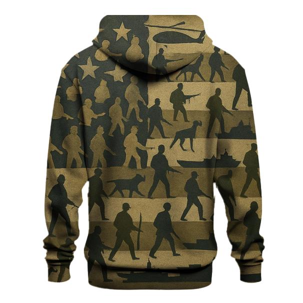 Camouflage Of The Republic premium hoodies