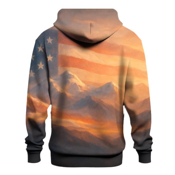 Mountain Dawn Star Spangled Horizon pullover hoodies