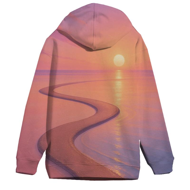 Celestial Sandbar Sunset graphic hoodies