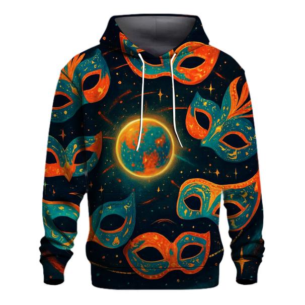Orbiting Masks Of The Star Carnival designer hoodies