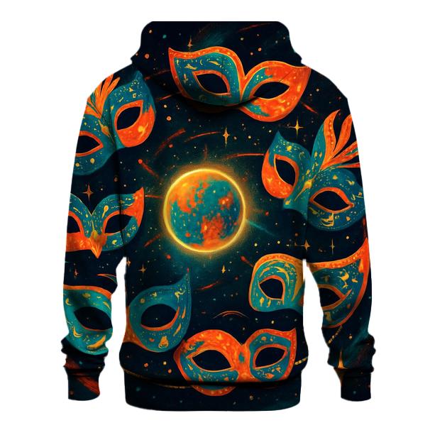 Orbiting Masks Of The Star Carnival designer hoodies