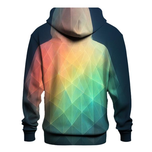 Celestial Prism Gradient Veil zip-up hoodies