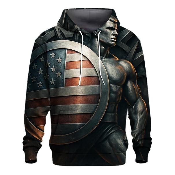 Steel Atlas Of The American Flag designer hoodies