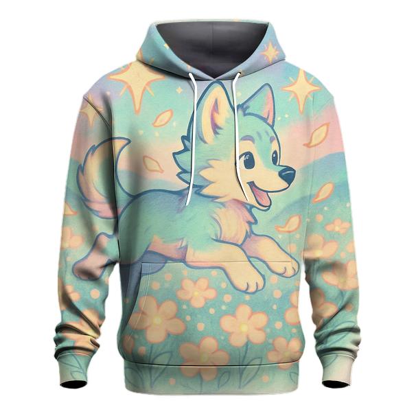 Starlit Meadow Pup graphic hoodies