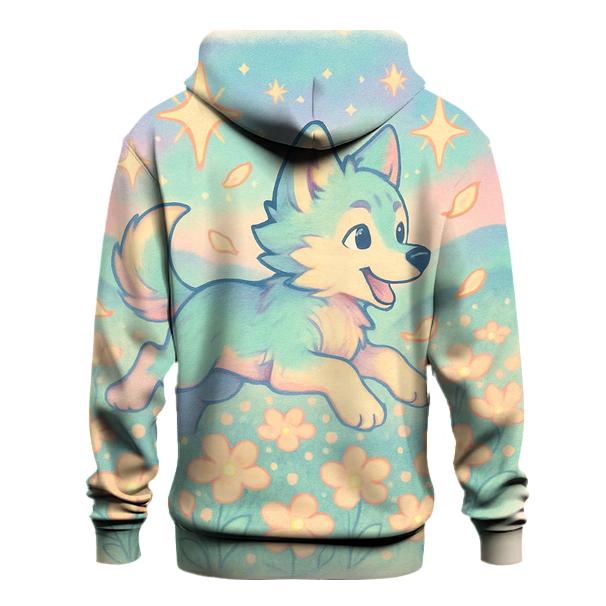 Starlit Meadow Pup graphic hoodies