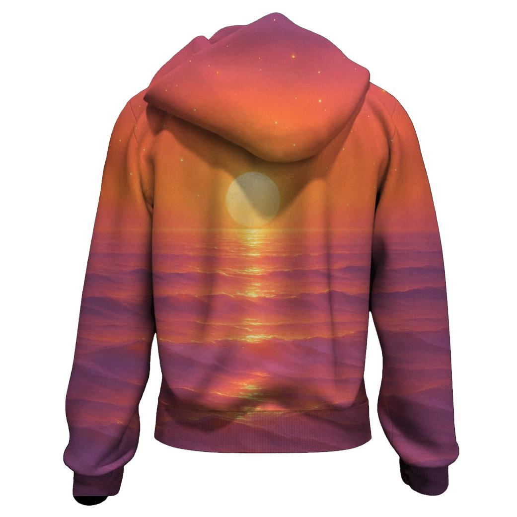 Celestial Tide Sunset heavyweight hoodies
