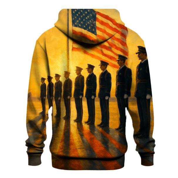 Honor Guard At The Golden Horizon heavyweight hoodies