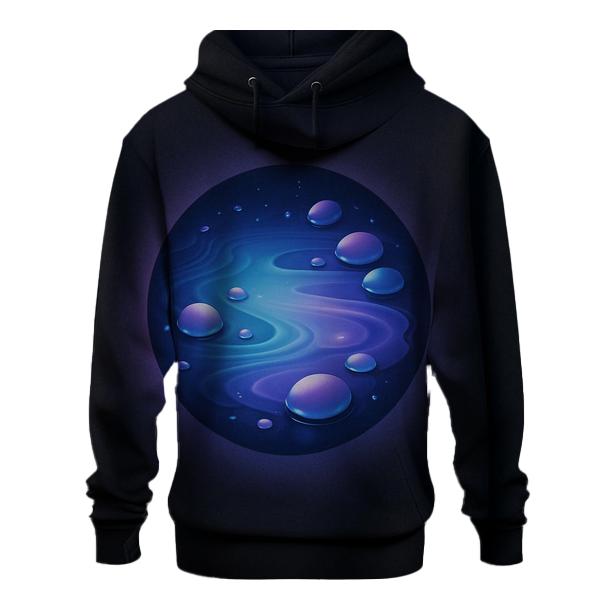 Galactic Tide Pool Gradient zip-up hoodies