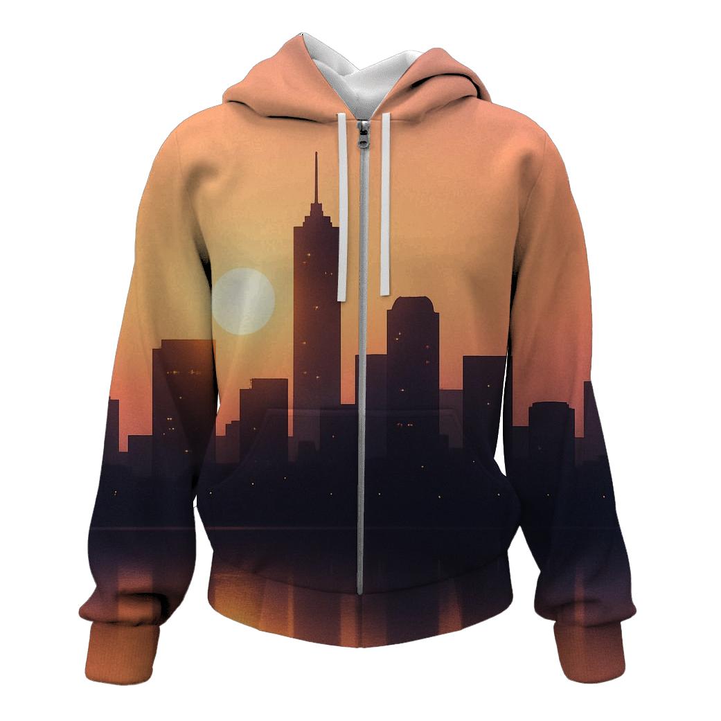 Skyline Reverie Sunset hoodie trends