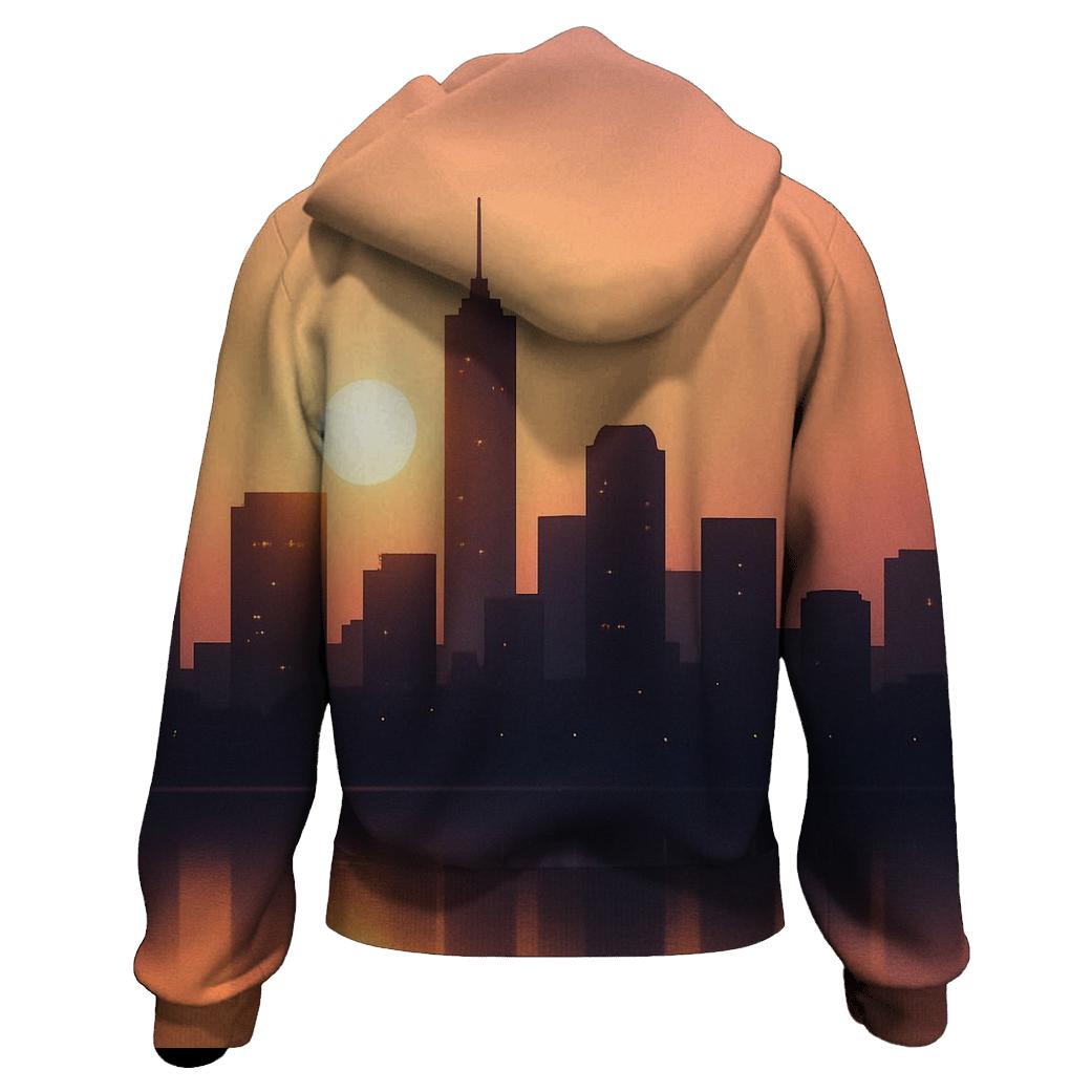 Skyline Reverie Sunset hoodie trends