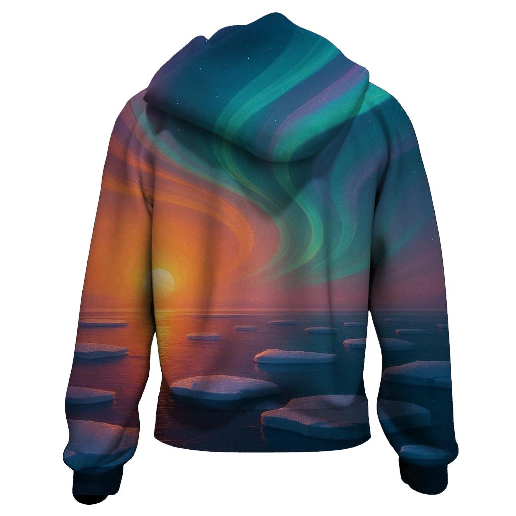 Aurora Sunset Drift hoodie styles