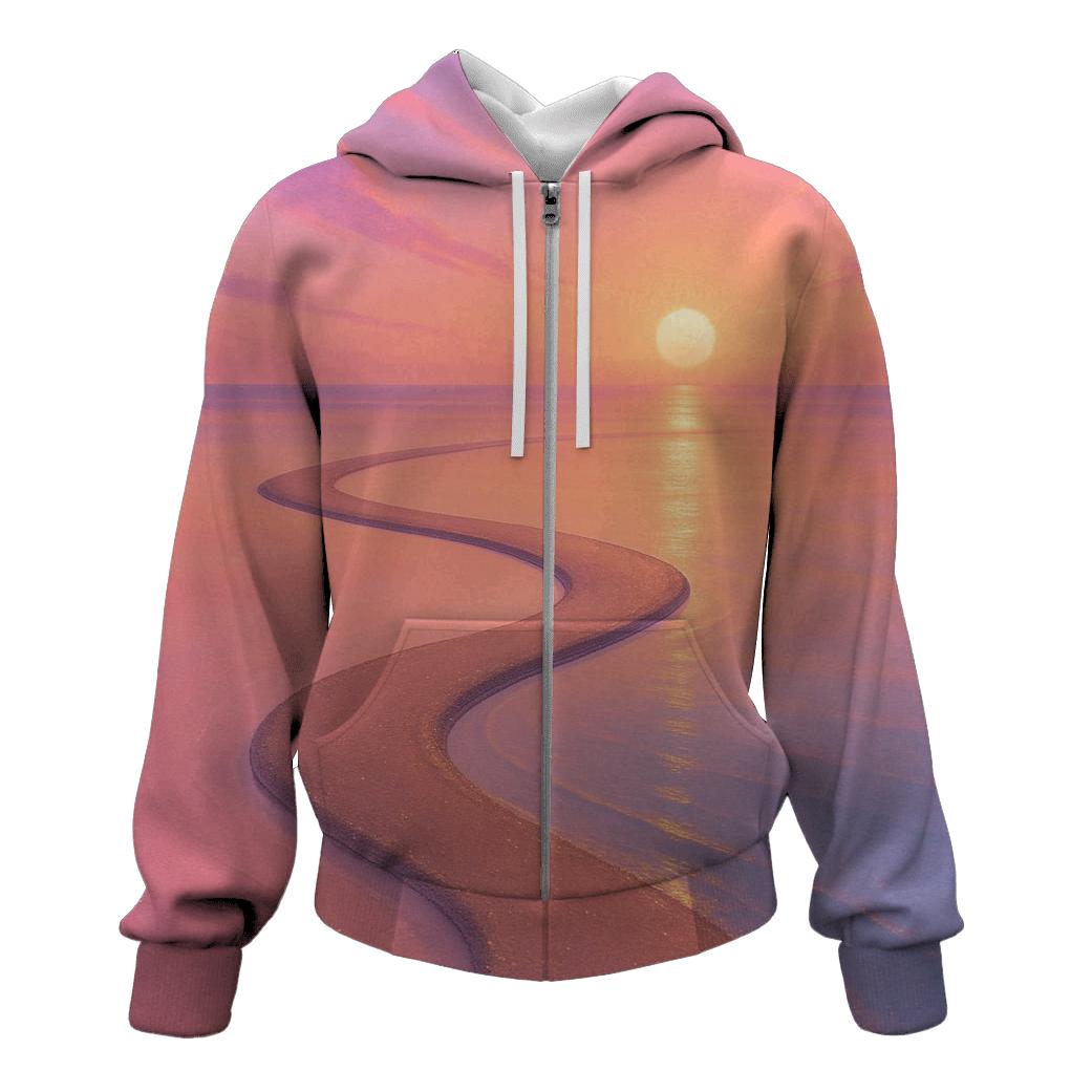 Celestial Sandbar Sunset heavyweight hoodies