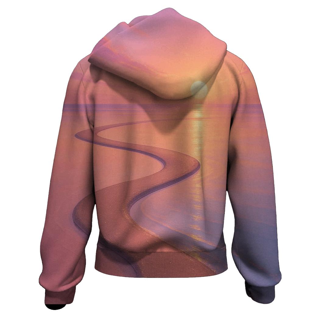 Celestial Sandbar Sunset heavyweight hoodies