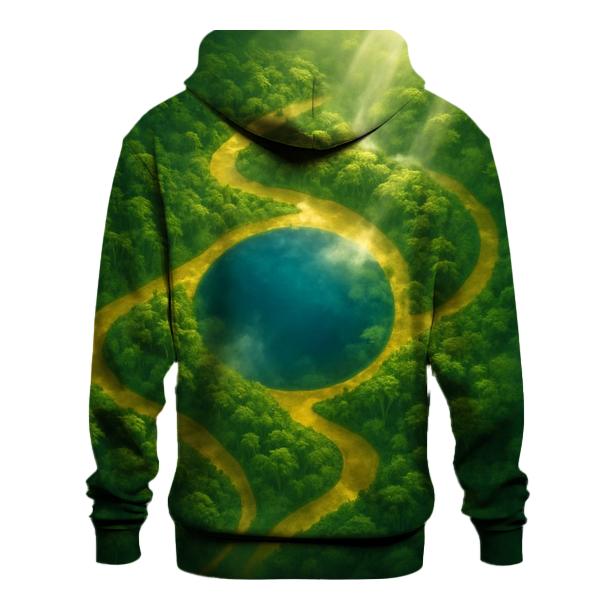 Brazilian Rainforest Heartbeat pullover hoodies