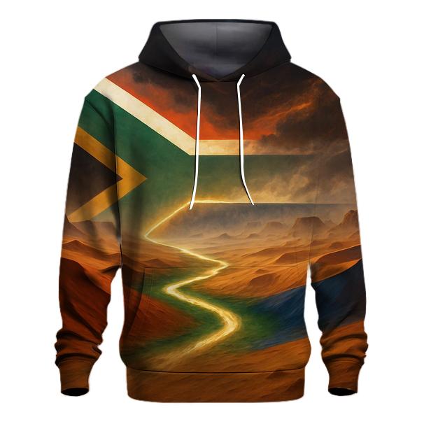 South African Flag Desert Mirage custom hoodies