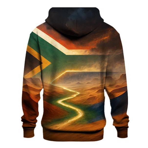 South African Flag Desert Mirage custom hoodies