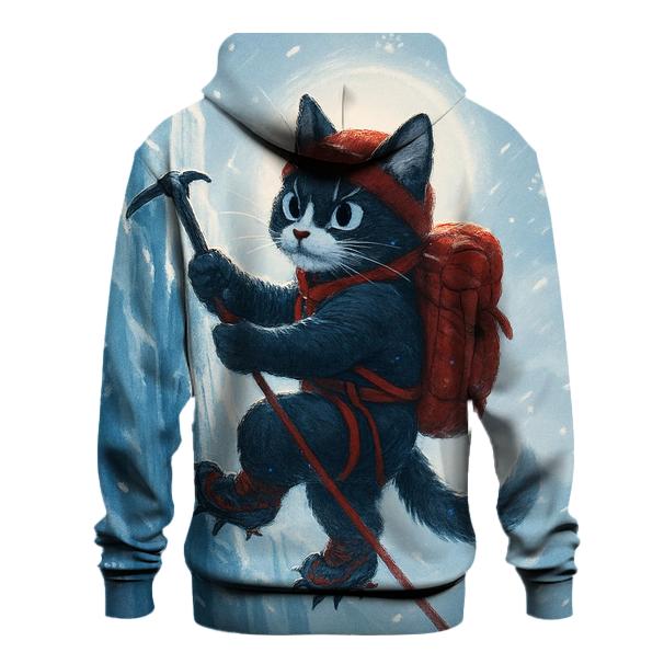 Ice Climber Snow Rescue Cat heavyweight hoodies