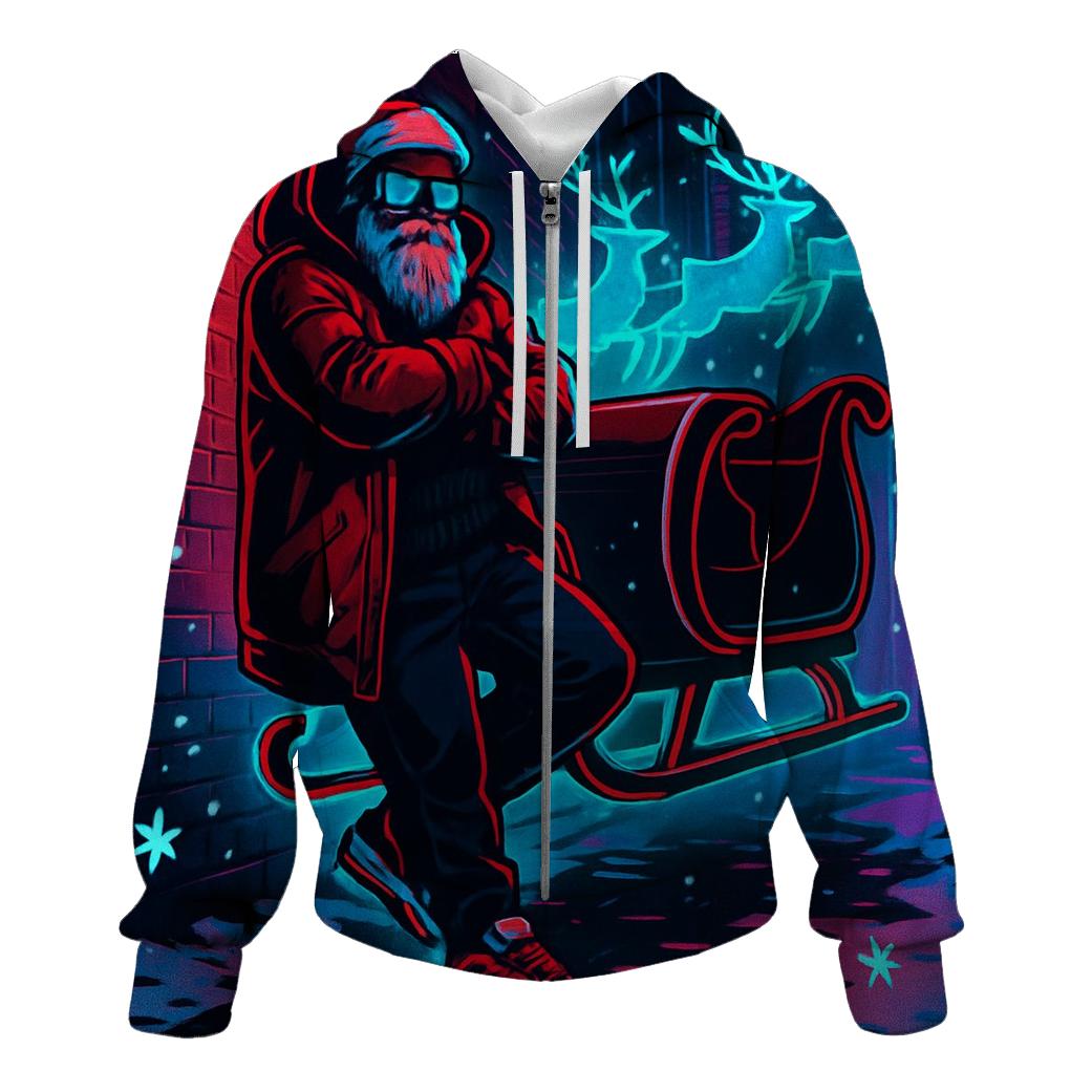 Neon Alley Streetwear Santa designer hoodies
