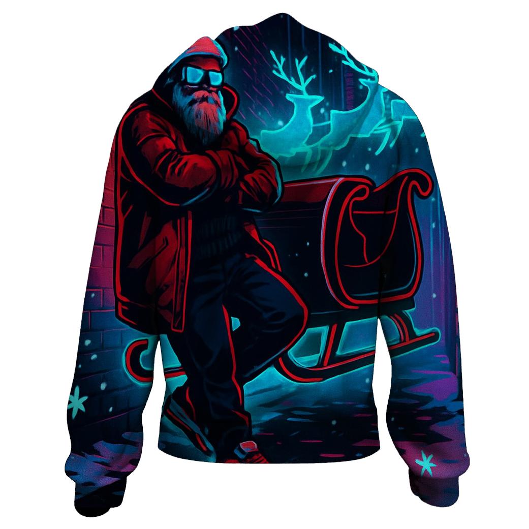Neon Alley Streetwear Santa designer hoodies
