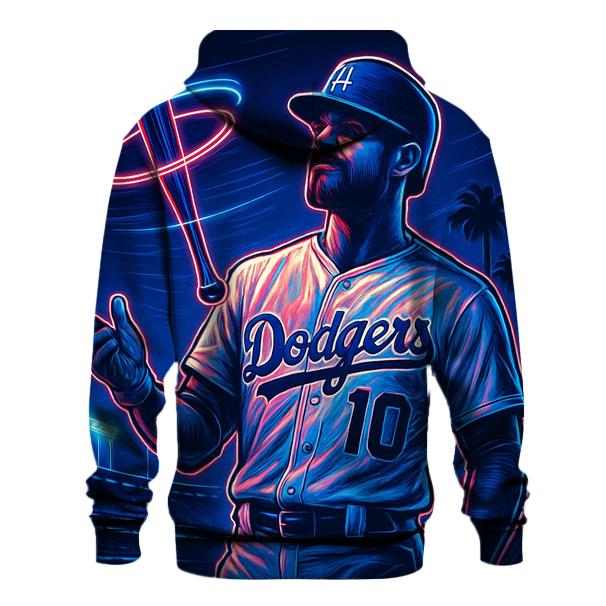 Neon Orbit Bat Flip printed hoodies