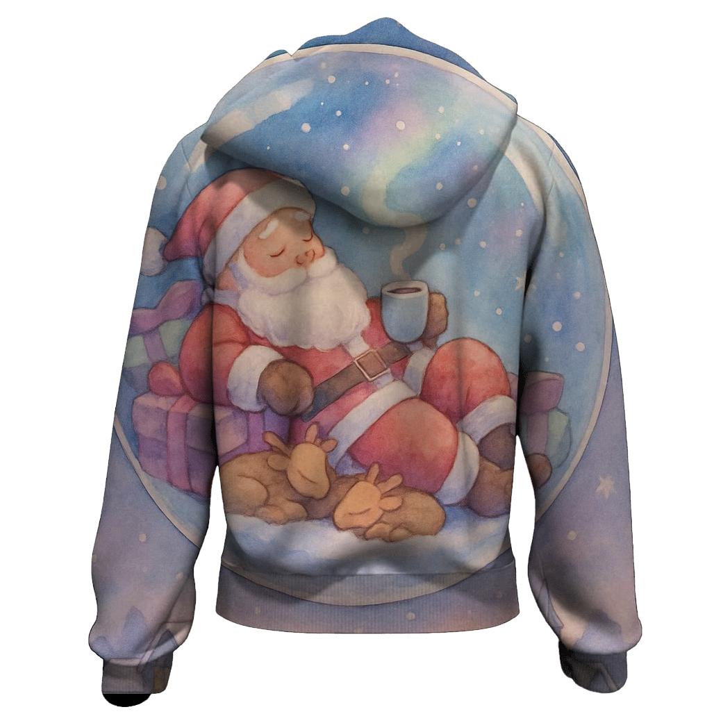 Snowglobe Dream Santa heavyweight hoodies