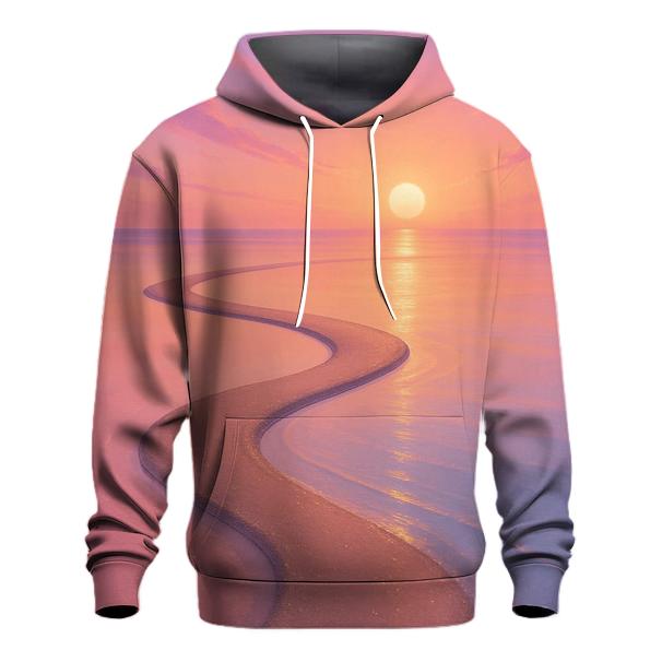 Celestial Sandbar Sunset graphic hoodies